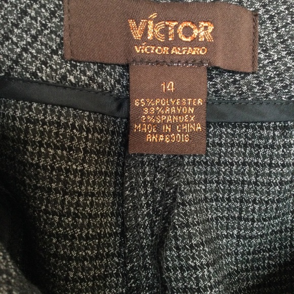 VICTOR by Victor Alfaro Greystone Trousers Size 14 - Picture 8 of 8